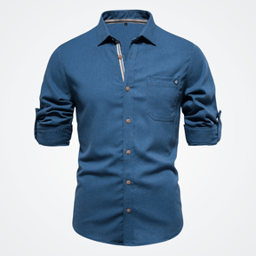 Camisa Social Masculina Vórtex Budget