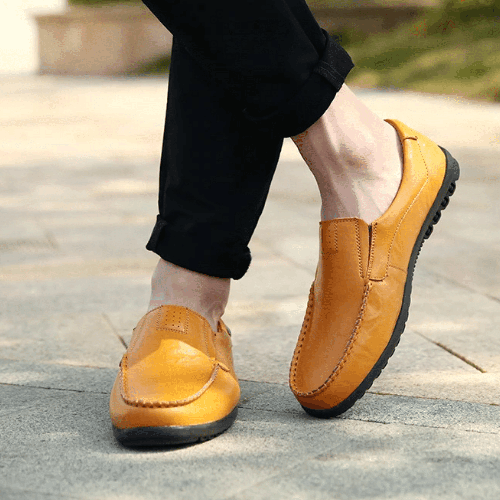 Mocassim Masculino de Couro Vórtex Leather