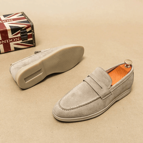 Mocassim Loafer Masculino de Couro Vórtex Liverpool