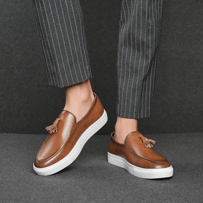 Mocassim Masculino de Couro Vórtex Toulouse