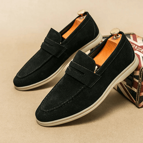 Mocassim Loafer Masculino de Couro Vórtex Liverpool