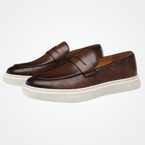 Mocassim Slip On Masculino de Couro Vórtex Reine