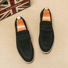 Mocassim Loafer Masculino de Couro Vórtex Liverpool