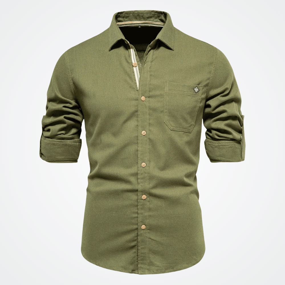 Camisa Social Masculina Vórtex Budget