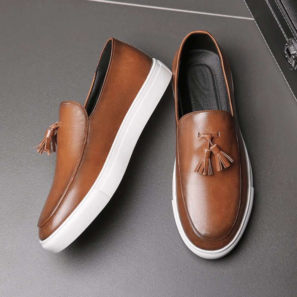 Mocassim Masculino de Couro Vórtex Toulouse