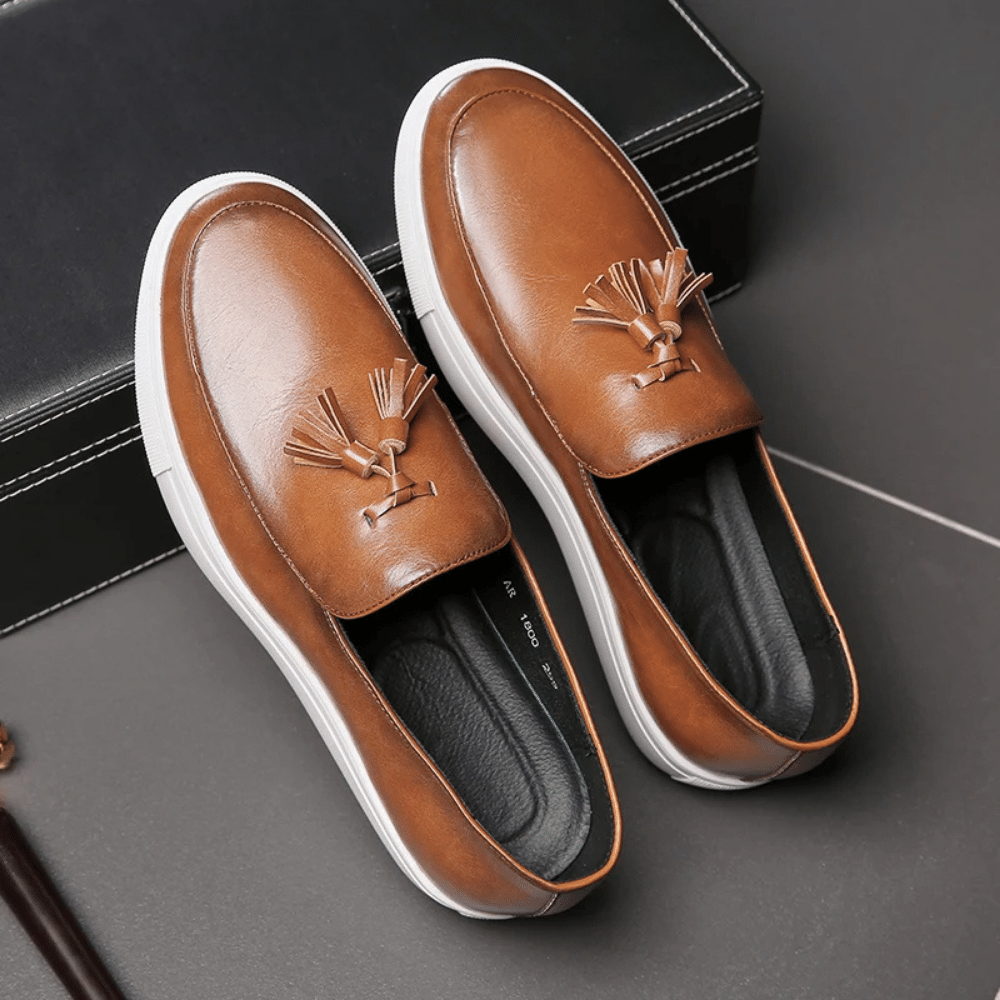 Mocassim Masculino de Couro Vórtex Toulouse