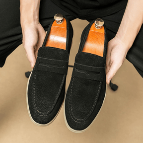 Mocassim Loafer Masculino de Couro Vórtex Liverpool