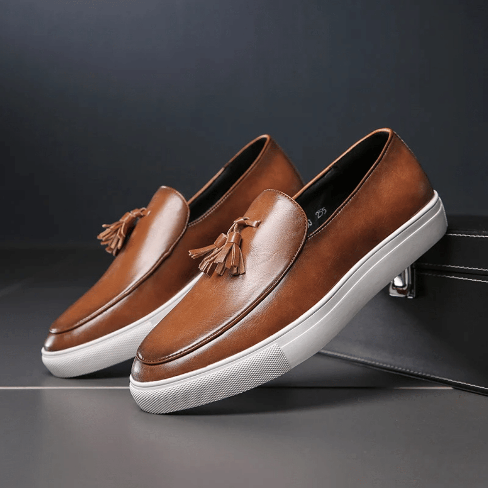 Mocassim Masculino de Couro Vórtex Toulouse