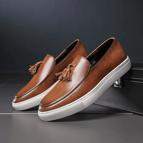 Mocassim Masculino de Couro Vórtex Toulouse