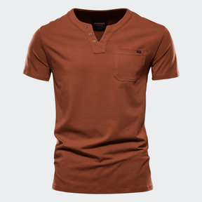 Camiseta Masculina de Botão Vórtex Tee