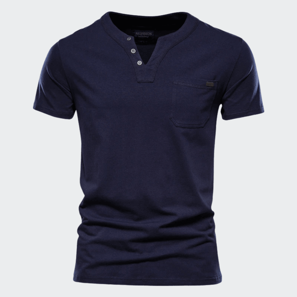 Camiseta Masculina de Botão Vórtex Tee