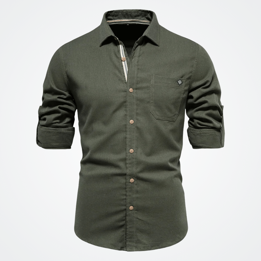 Camisa Social Masculina Vórtex Budget