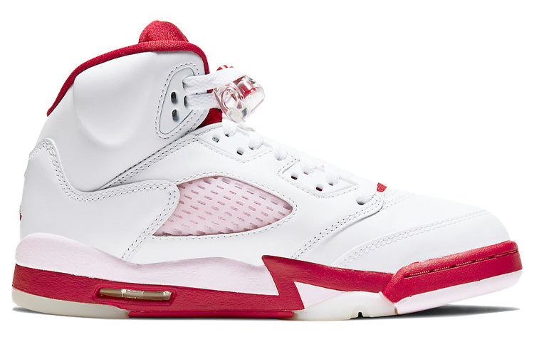 Nike Air Jordan 5 Retro "White Pink Red"(GS)