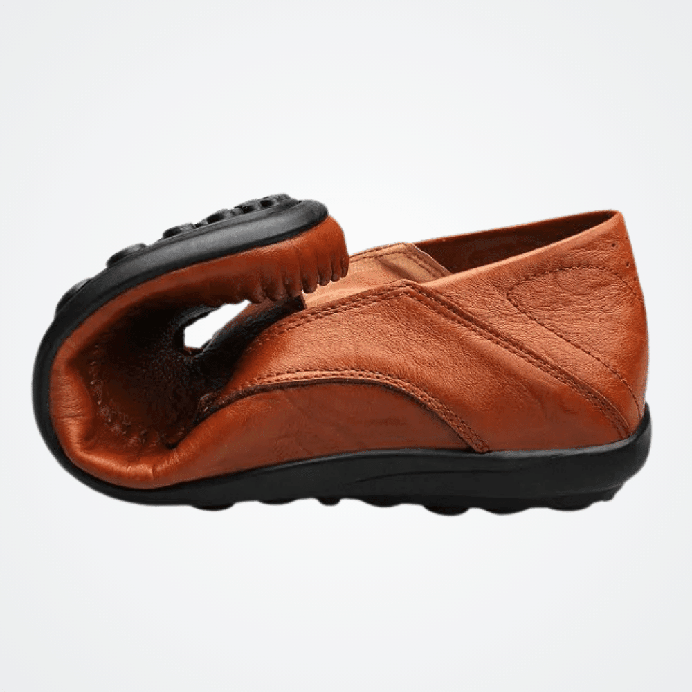 Mocassim Masculino de Couro Vórtex Florença