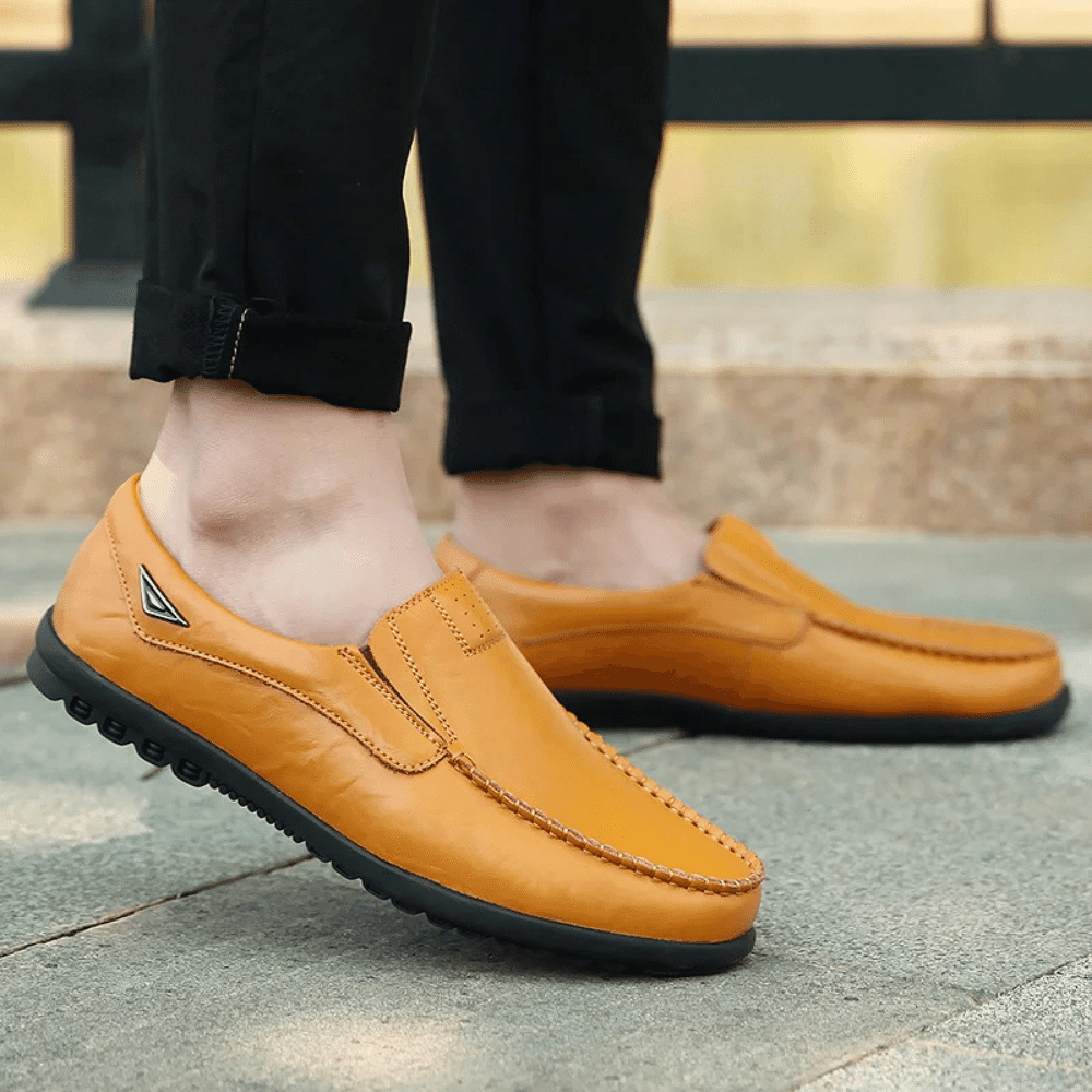 Mocassim Masculino de Couro Vórtex Leather