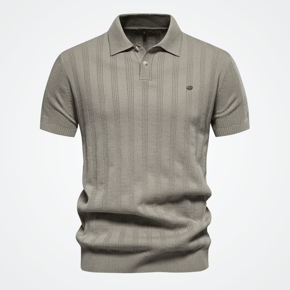 Camisa Polo Masculina Canelada Vórtex Ribs