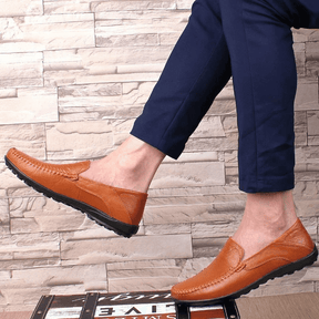 Mocassim Masculino de Couro Vórtex Florença