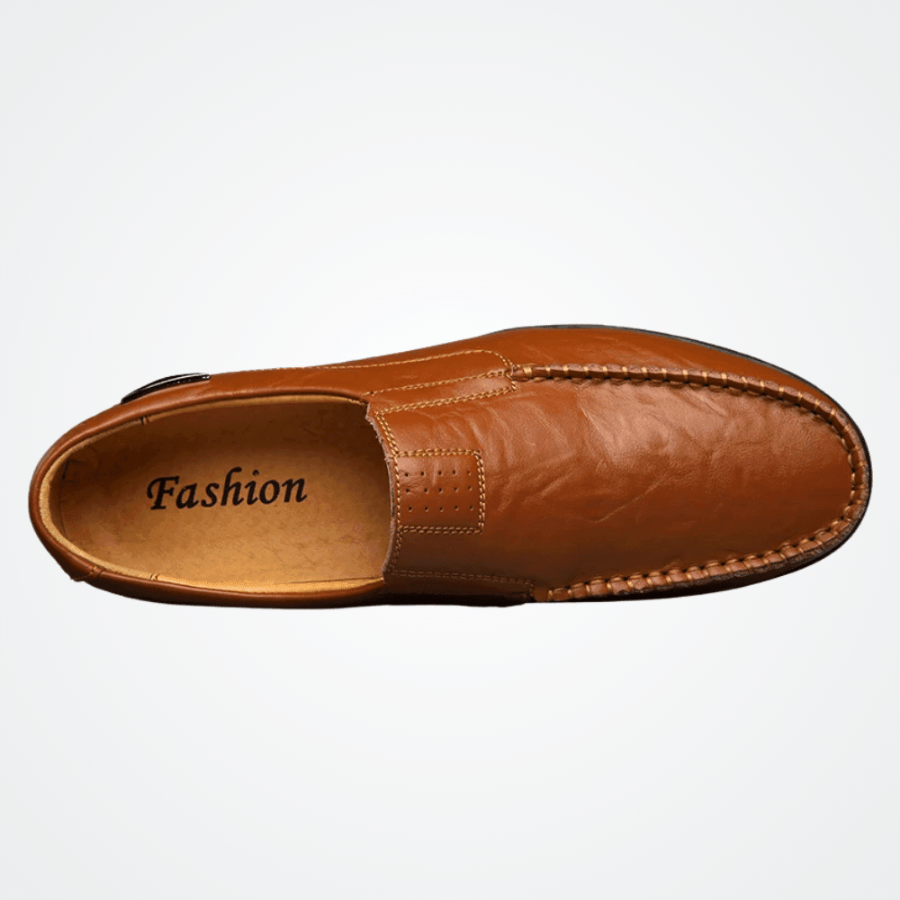 Mocassim Masculino de Couro Vórtex Leather