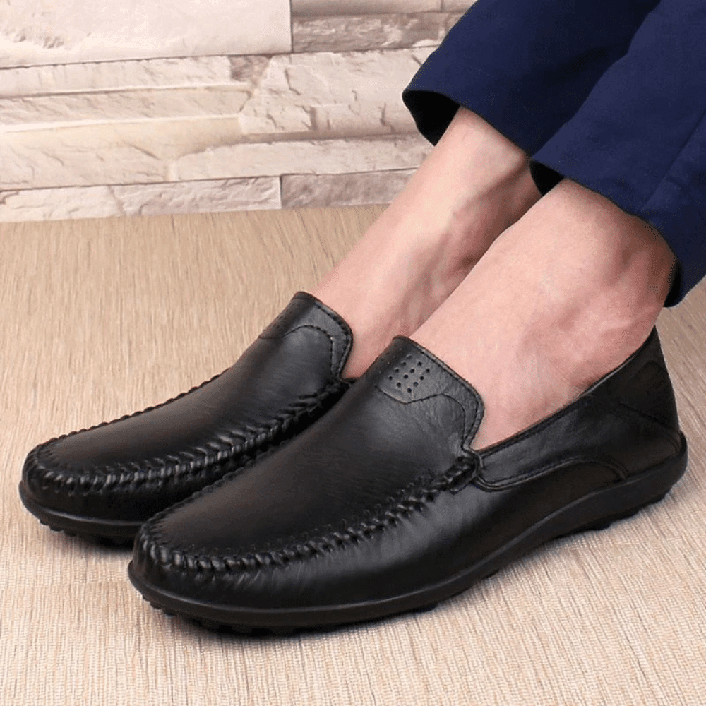 Mocassim Masculino de Couro Vórtex Florença