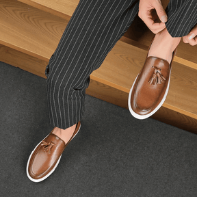 Mocassim Masculino de Couro Vórtex Toulouse