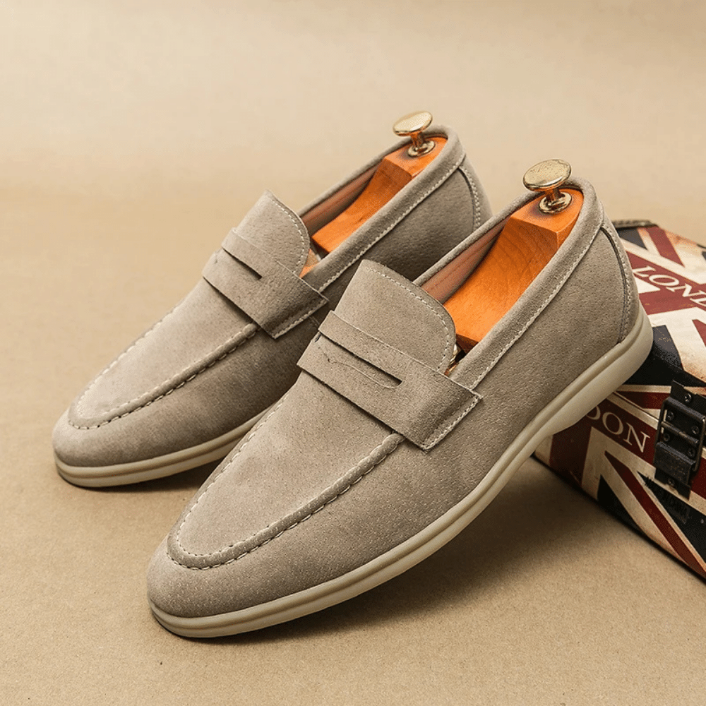 Mocassim Loafer Masculino de Couro Vórtex Liverpool