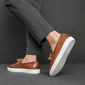 Mocassim Masculino de Couro Vórtex Toulouse