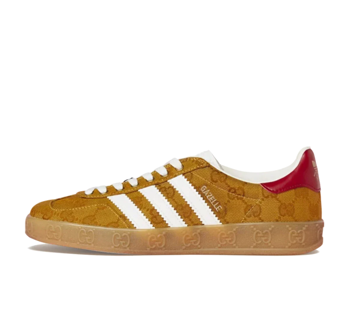 Tênis Adidas x Gucci Gazelle 'GG Beige Brown'