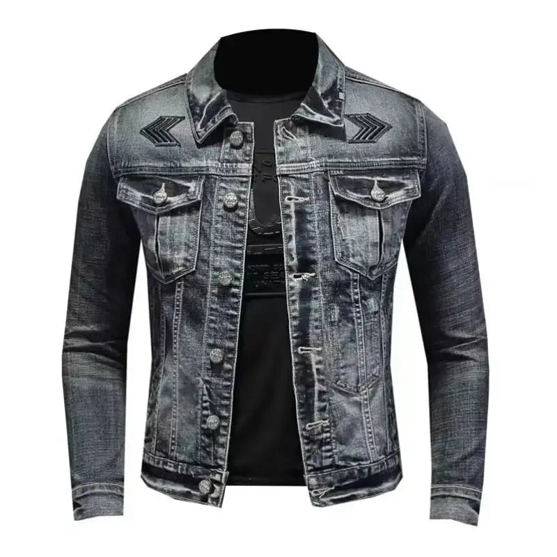 Jaqueta Jeans Masculina Vintage