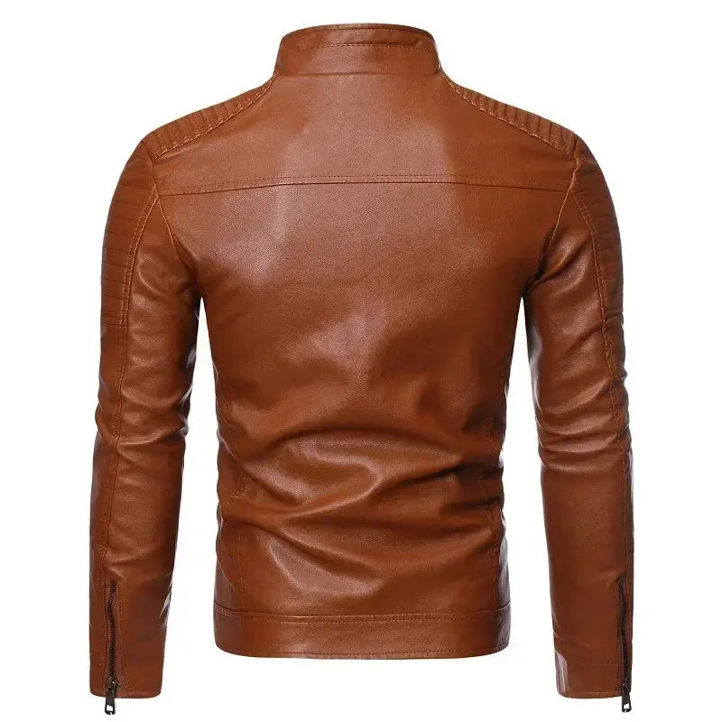 Jaqueta Masculina de Couro Vintage