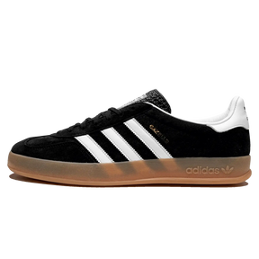 Tênis Adidas Gazelle Indoor Feminino "Black White Gum" Preto / Branco