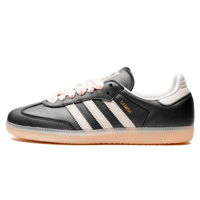 Tênis Adidas Samba OG Feminino "Black Pink Ribbon Laces" Preto