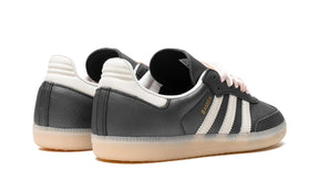 Tênis Adidas Samba OG Feminino "Black Pink Ribbon Laces" Preto