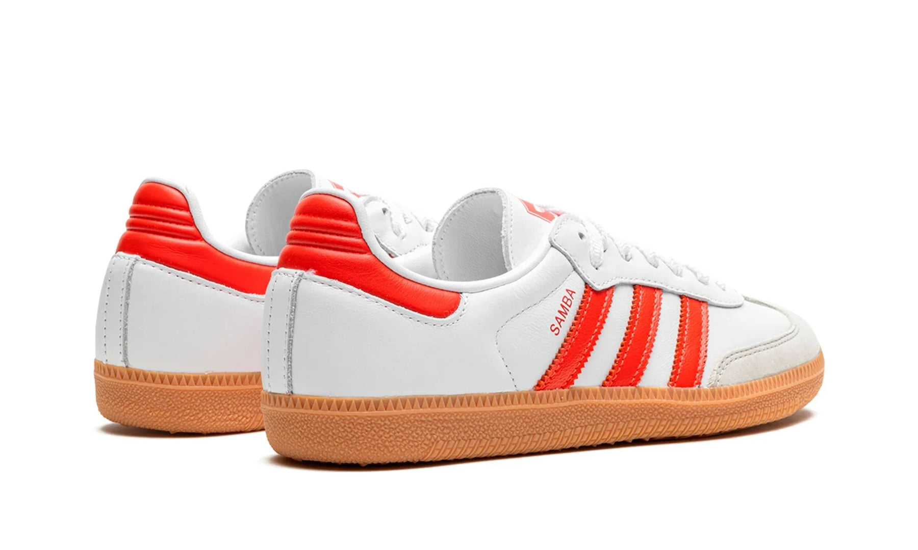 Tênis Adidas Samba OG Feminino "White Solar Red" Branco / Vermelho