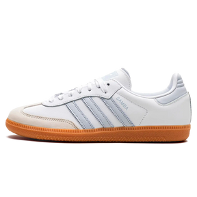 Tênis Adidas Samba OG Feminino "White Halo Blue" Branco / Azul