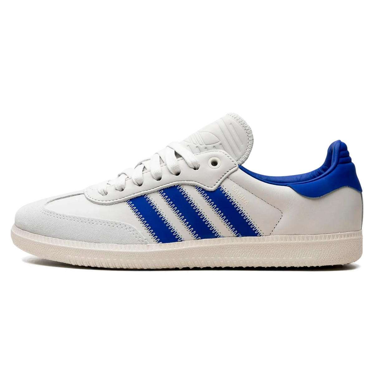 Tênis Adidas Samba x Humanrace "Navy Aluminum" Branco / Azul