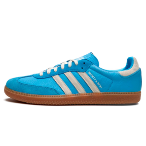 Tênis Adidas Samba OG x Sporty & Rich "Blue Rush" Azul