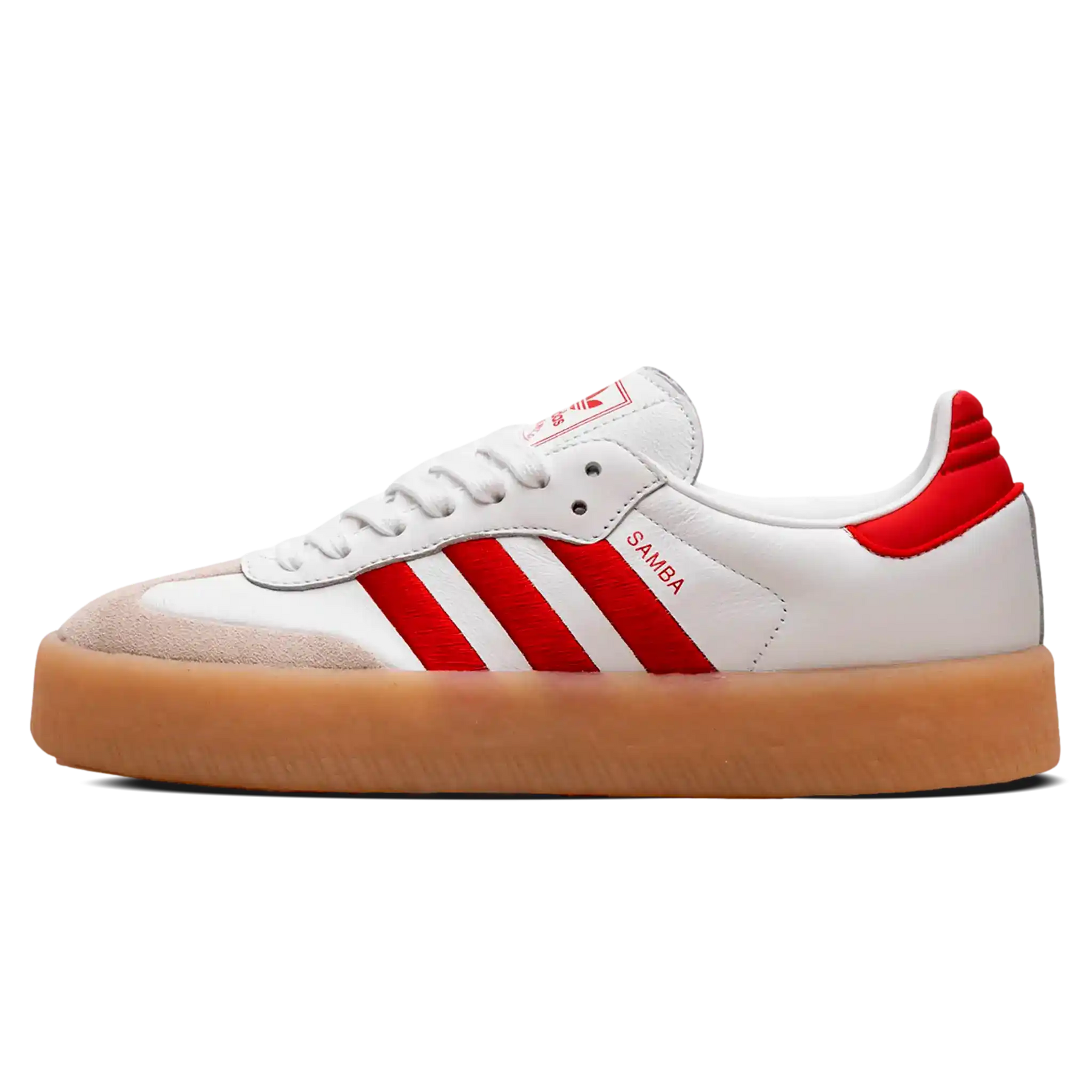 Tênis Adidas Sambae Feminino "Scarlet Red" Branco / Vermelho