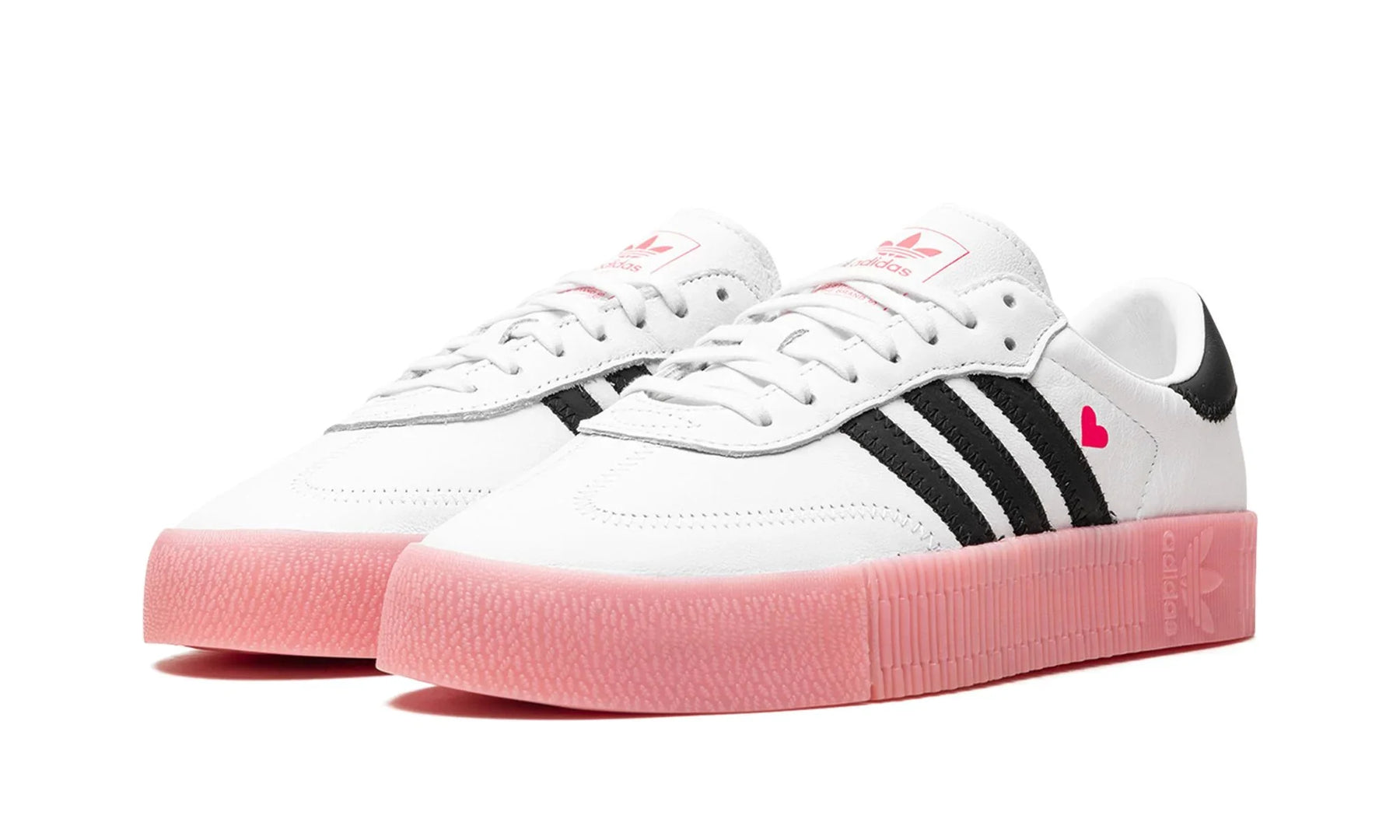 Tênis Adidas Sambarose Feminino "Valentine" Branco / Preto