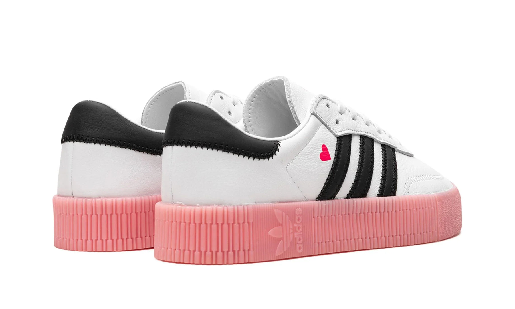 Tênis Adidas Sambarose Feminino "Valentine" Branco / Preto