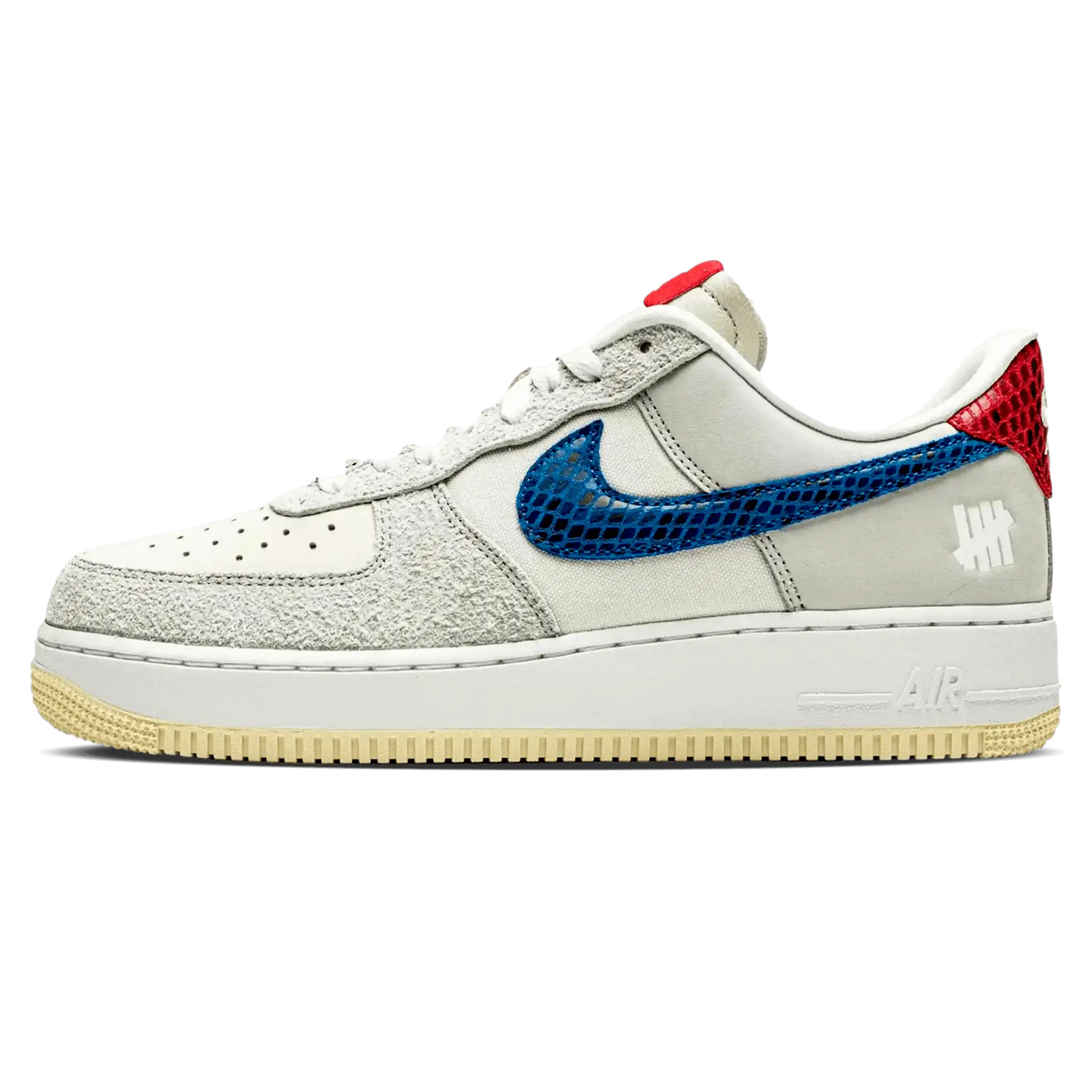 Tênis Air Force 1 x Undefeated "5 on it" Cinza