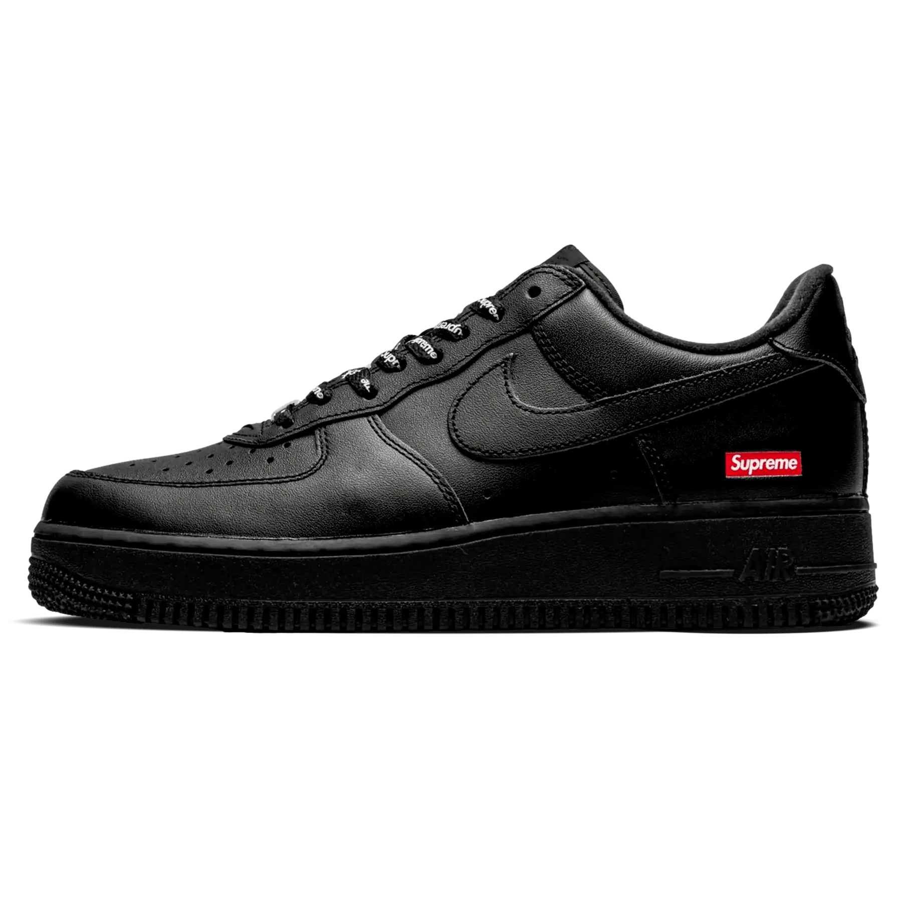 Tênis Air Force 1  x Supreme "Black" Preto