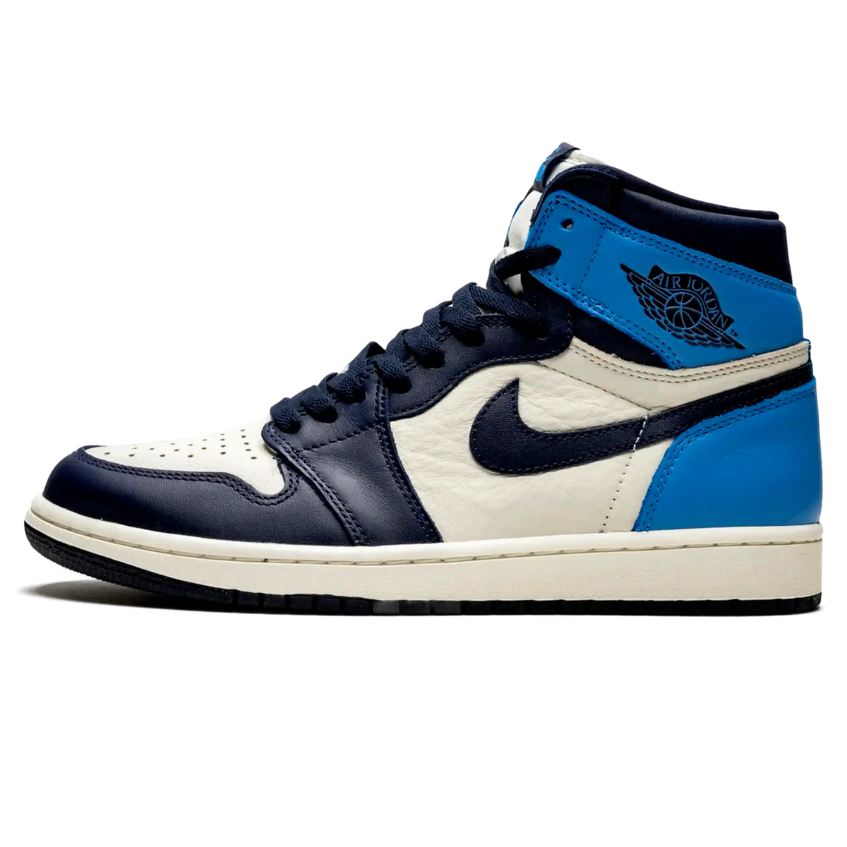 Tênis Air Jordan 1 High "Obsidian" Azul / Branco