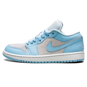 Tênis Air jordan 1 Low Feminino "Aluminium" Azul / Cinza