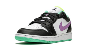 Tênis Air Jordan 1 Low Feminino "Black White Purple" Colorido