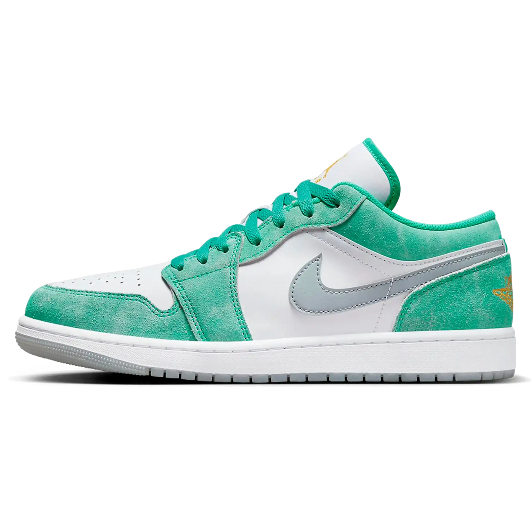 Tênis Air jordan 1 Low Masculino "Emerald Grey" Verde