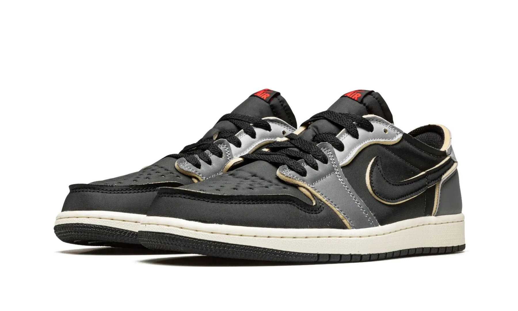 Tênis Air jordan 1 Low Masculino EX "Black Smoke Grey" Preto / Cinza