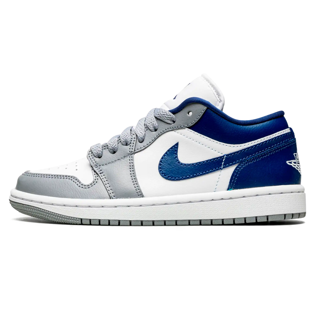 Tênis Air jordan 1 Low Feminino "French Blue" Cinza / Azul