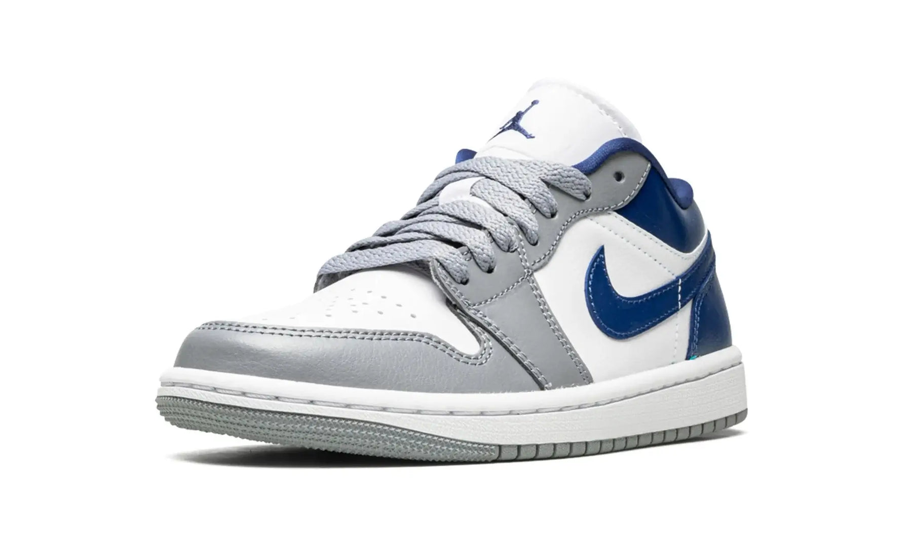 Tênis Air jordan 1 Low Feminino "French Blue" Cinza / Azul