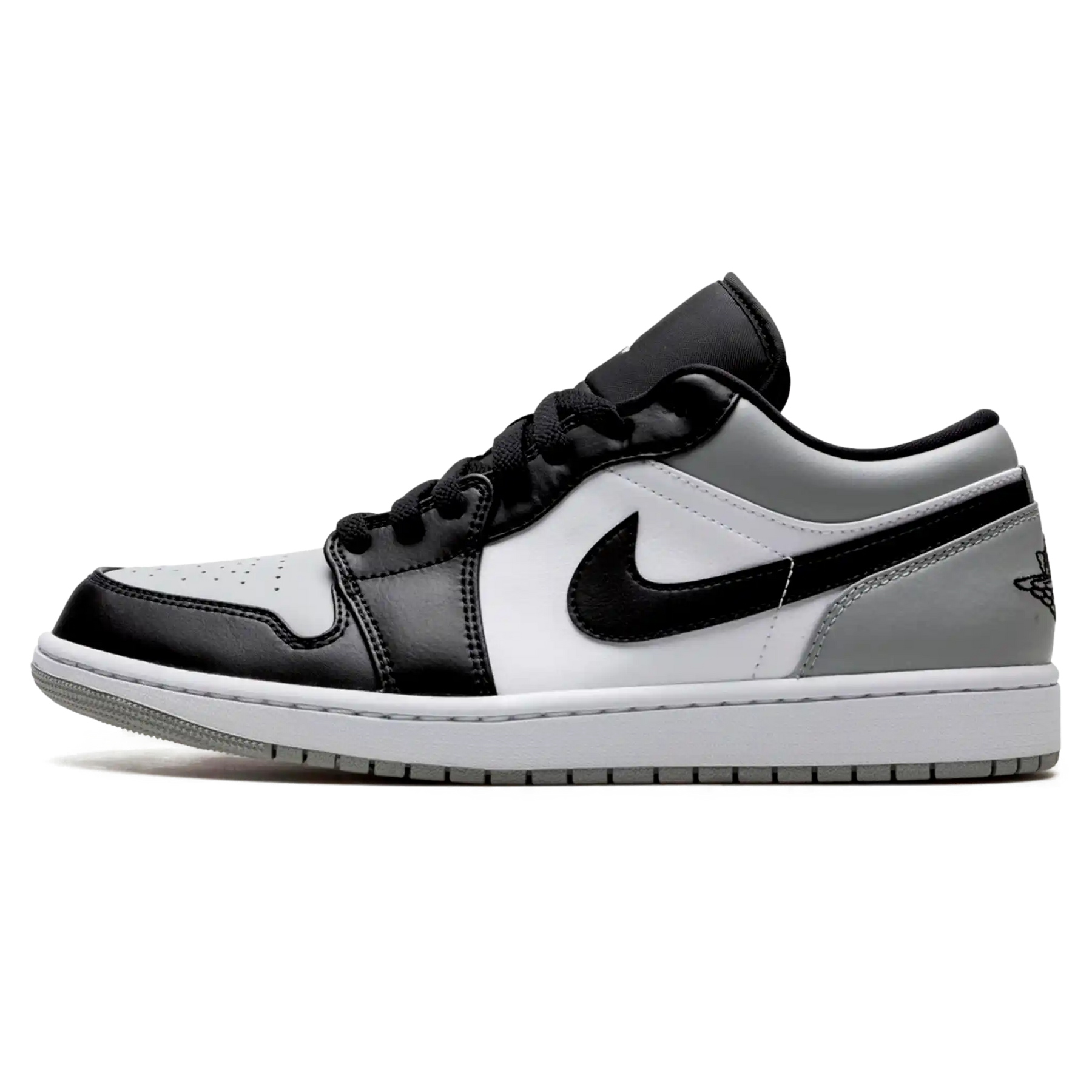 Tênis Air jordan 1 Low Masculino "Shadow Toe" Cinza / Preto