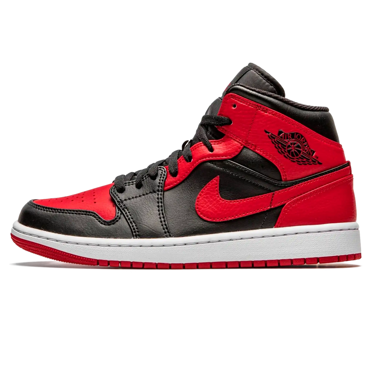 Tênis Air Jordan 1 Mid "Banned" Vermelho / Preto